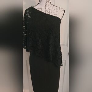 5/$25 NWT Nanette Lepore Blue One Shoulder Dress